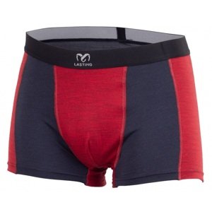 Lasting pánske merino boxerky KONO červené Veľkosť: XL spodná bielizeň
