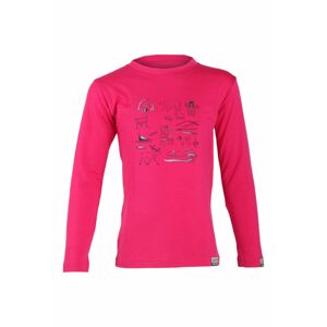 Lasting detské merino tričko LOTY ružové Veľkosť: 110 detské tričko
