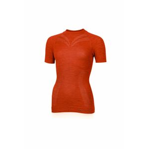 Lasting dámske merino tričko MALBA oranžové Veľkosť: S/M