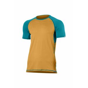 Lasting pánske merino triko OTO horčicovej Veľkosť: XL pánske tričko s krátkym rukávom