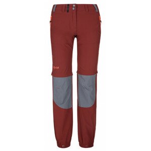 Kilpi Hoši-w tmavo červená Veľkosť: 34 dámske nohavice