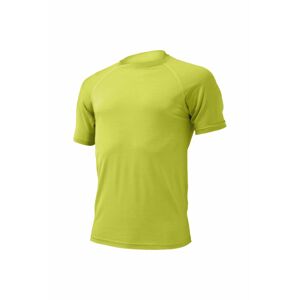 Lasting Quido 6969 žlté pánske vlnené Merino tričko Veľkosť: L