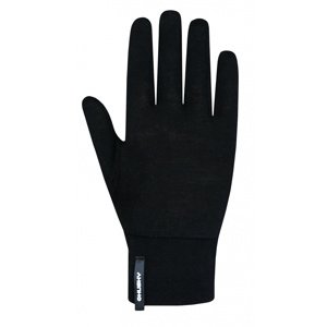Husky Unisex merino rukavice Merglov čierna Veľkosť: M