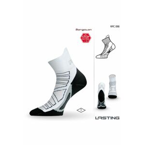 Lasting RPC 096 biela bežecké ponožky Veľkosť: (42-45) L ponožky