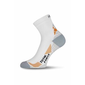 Lasting RTF 001 biele bežecké ponožky Veľkosť: (34-37) S ponožky