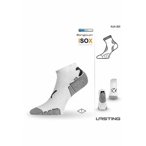 Lasting RUN 009 biela bežecké ponožky Veľkosť: (42-45) L ponožky