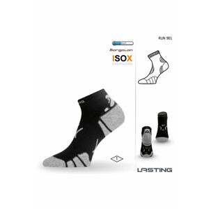 Lasting RUN 901 čierna bežecké ponožky Veľkosť: (42-45) L ponožky
