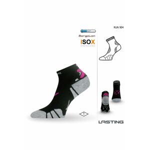 Lasting RUN 904 čierna bežecké ponožky Veľkosť: (42-45) L ponožky