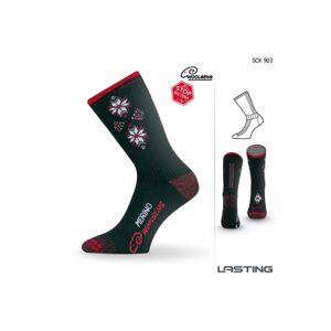 Lasting SCK 903 čierna Lyžiarske ponožky Veľkosť: (42-45) L ponožky