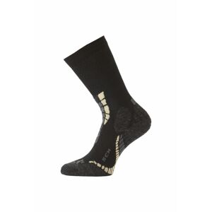 Lasting SCM 907 čierne lyžiarske ponožky Veľkosť: (42-45) L ponožky