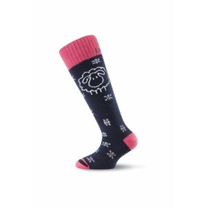 Lasting SJW 903 čierna detské ponožky Veľkosť: (29-33) XS ponožky