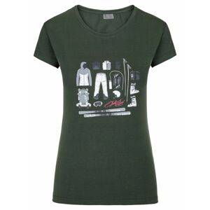 Kilpi TORNES-W Tmavo zelená Veľkosť: 34 dámske tričko
