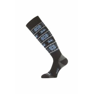 Lasting SSW 905 čierna merino ponožky lyžiarske Veľkosť: (42-45) L ponožky