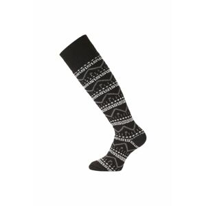 Lasting merino lyžiarske podkolienky SWA čierne Veľkosť: (46-49) XL ponožky