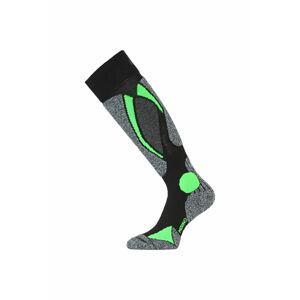 Lasting SWC 906 čierna merino ponožky lyžiarske Veľkosť: (42-45) L ponožky
