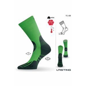 Lasting TCL 608 zelená trekingová ponožka Veľkosť: (42-45) L ponožky