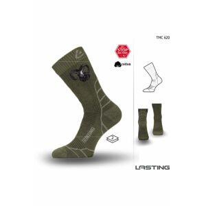 Lasting Hunting ponožka TCM 620 zelená Veľkosť: (34-37) S ponožky