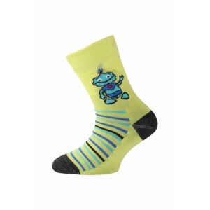 Lasting detské merino ponožky TJB žlté Veľkosť: (34-37) S ponožky