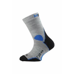 Lasting TJD 800 šedá merino ponožka junior slabšie Veľkosť: (29-33) XS ponožky