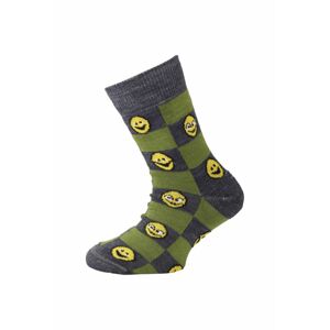 Lasting detské merino ponožky TJE zelené Veľkosť: (29-33) XS ponožky