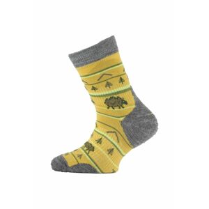 Lasting TJL detské merino ponožky horčicovej Veľkosť: (34-37) S ponožky