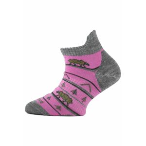 Lasting detské merino ponožky TJM ružové Veľkosť: (34-37) S ponožky