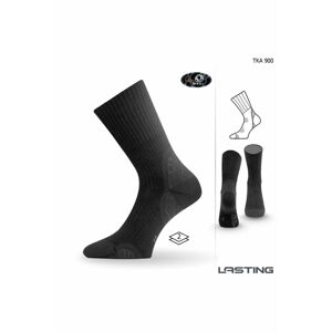 Lasting TKA 900 čierna vlnené zimné ponožky Veľkosť: (42-45) L ponožky