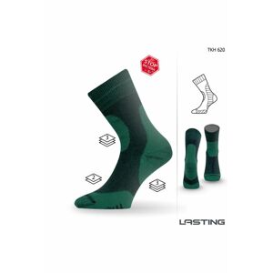 Lasting TKH 620 zelené zimné ponožky z ióny striebra Veľkosť: (42-45) L ponožky
