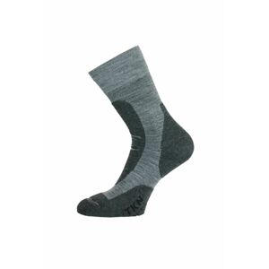 Lasting TKN 800 šedá ponožky celoročné Veľkosť: (42-45) L ponožky