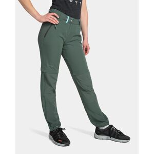 Kilpi HOSIO-W Tmavo zelená Veľkosť: 34 dámske outdoorové nohavice