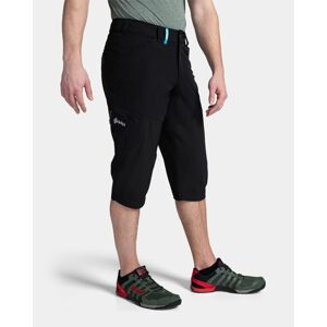 Kilpi OTARA-M Čierna Veľkosť: XL pánske outdoorové 3/4 nohavice