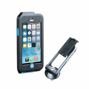 TOPEAK obal Weatherproof RIDECASE pre iPhone 5 + SE čierna / modrá Veľkosť: UNI
