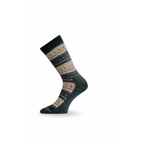 Lasting TWP 807 béžová zimná ponožka Veľkosť: (38-41) M ponožky