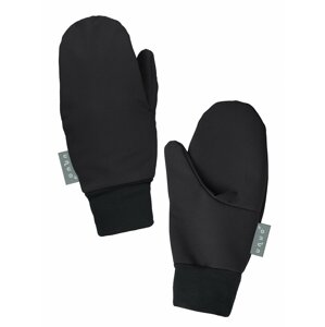 Unuo, Detské softshellové rukavice s fleecom Tap, Čierna Veľkosť: L