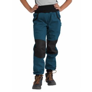 Unuo, Detské softshellové nohavice s fleecom Street Strong, Kobaltová Veľkosť: 104/110