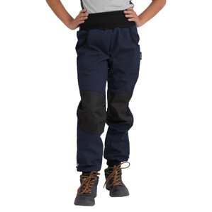 Unuo, Detské softshellové nohavice s fleecom Street Strong, Tm. Modročierna Veľkosť: 104/110