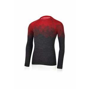 Lasting pánske merino tričko WELOR červené Veľkosť: L/XL