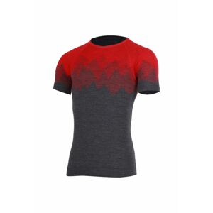 Lasting pánske merino tričko WESOR červené Veľkosť: L/XL pánske tričko