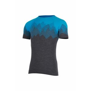 Lasting pánske merino tričko WESOR modré Veľkosť: L/XL pánske tričko