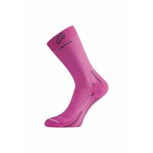 Lasting WHI 408 ružová merino ponožky Veľkosť: (34-37) S ponožky