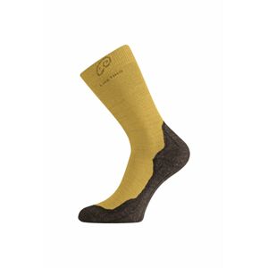Lasting WHI 640 horčicová vlnené ponožky Veľkosť: (42-45) L ponožky