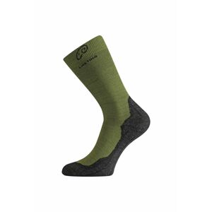 Lasting WHI 699 zelené vlnené ponožky Veľkosť: (42-45) L ponožky