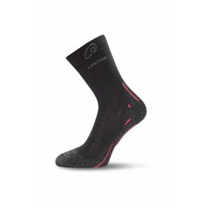 Lasting WHI 900 čierne vlnené ponožky Veľkosť: (42-45) L ponožky