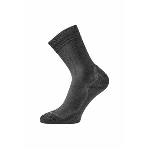 Lasting WHI 909 čierne vlnené ponožky Veľkosť: (46-49) XL ponožky
