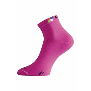 Lasting WHS 498 ružová merino ponožka Veľkosť: (42-45) L ponožky