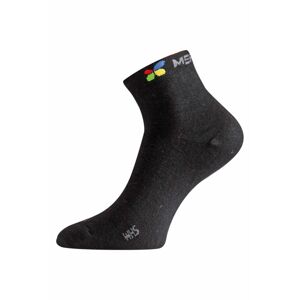 Lasting WHS 988 čierne ponožky z merino vlny Veľkosť: (42-45) L ponožky