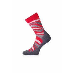 Lasting merino ponožky WLF červené Veľkosť: (34-37) S