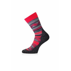 Lasting merino ponožky WLI červené Veľkosť: (42-45) L