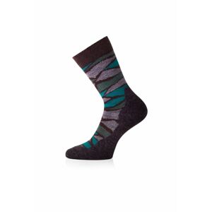 Lasting merino ponožky WLJ hnedé Veľkosť: (38-41) M unisex ponožky