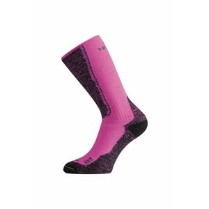 Lasting WSM 489 ružová merino ponožky Veľkosť: (34-37) S ponožky